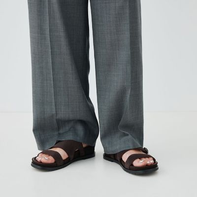 エアリークレープ　ツータックパンツ