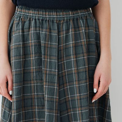 ランダムリネン フレアハーフパンツ | GALERIE VIE (Women)/ギャルリー