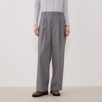 クレープウールストレッチ ストレートパンツ | GALERIE VIE