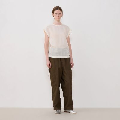 【現行品】GALERIE VIE　¥46200 コットンファティーグパンツ　32 ストーンウェーブコットン ファティーグパンツ | GALERIE VIE (Women