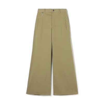 【予約商品１０月上旬以降順次お届け】モイストコットン　セミワイドパンツ