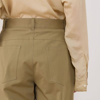 【予約商品１０月上旬以降順次お届け】モイストコットン　セミワイドパンツ