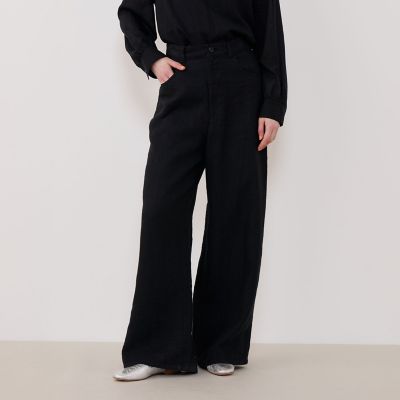 ブラッシュドリネン リラックスフィットパンツ | GALERIE VIE