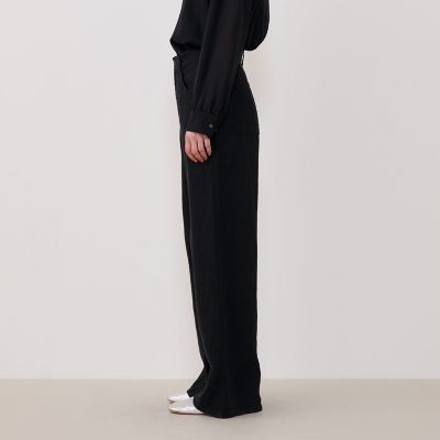 ブラッシュドリネン リラックスフィットパンツ | GALERIE VIE