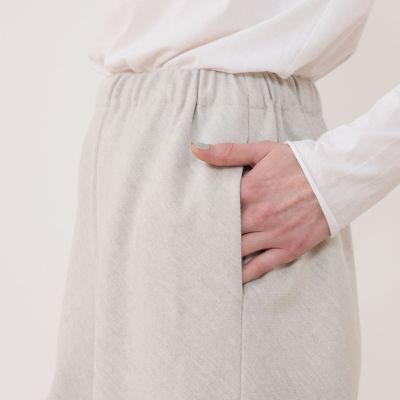 ウールサキソニー イージーワイドパンツ | GALERIE VIE (Women