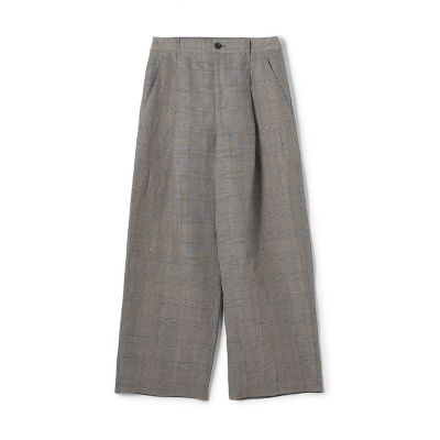 GALERIE VIE (Women)/ギャルリー・ヴィー 【予約商品４月下旬以降順次お届け】リネンキュプラシルクコンパクト　タックパンツ