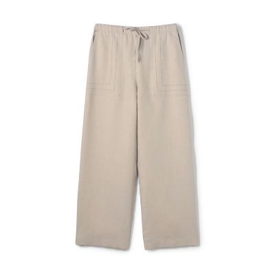 【未着用】GALERIE VIE パンツ 予約商品4月下旬以降順次お届け】フレンチリネン イージーストレート
