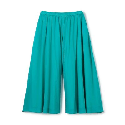 ＜GALERIE VIE (Women)＞【予約商品５月下旬以降順次お届け】インドコットン　イージーワイドパンツ