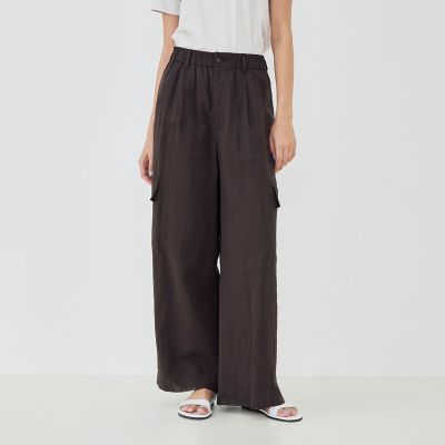 コットンボイルワッシャー イージーカーゴパンツ | GALERIE VIE (Women