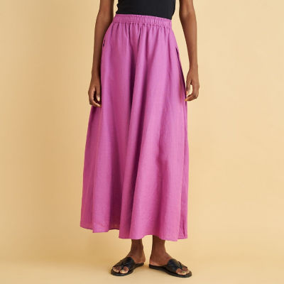 リネンポプリン イージーワイドスカート | ファッション・服 | 三越
