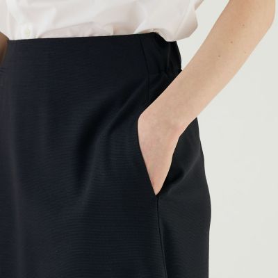 ギャルリーヴィー ストレッチウーステッド Aラインロングスカート ストレッチウーステッド Aラインロングスカート | GALERIE VIE