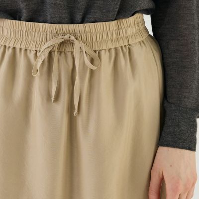 フェブリルシルク サイドタックマキシスカート | GALERIE VIE (Women