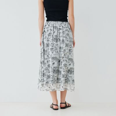 ＬａｎｄＳｃａｐｅシルクストレッチ　イージータックスカート