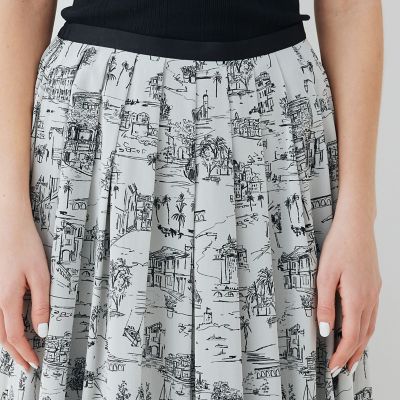 ＬａｎｄＳｃａｐｅシルクストレッチ　イージータックスカート