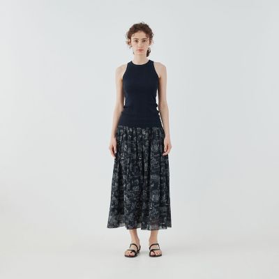ＬａｎｄＳｃａｐｅシルクストレッチ　イージータックスカート