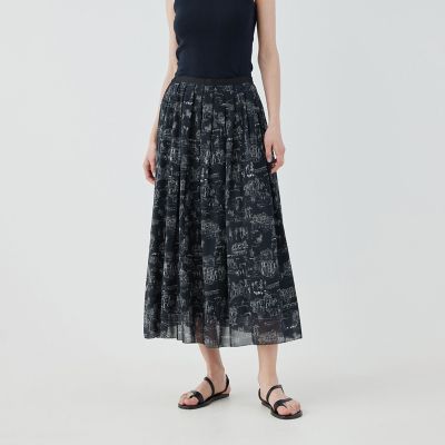 ＬａｎｄＳｃａｐｅシルクストレッチ　イージータックスカート