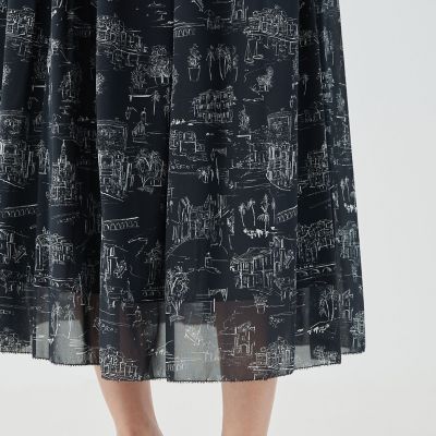 ＬａｎｄＳｃａｐｅシルクストレッチ　イージータックスカート