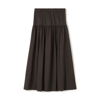 ＜GALERIE VIE (Women)＞【予約商品７月上旬以降順次お届け】ファインコットン　ギャザーマキシスカート