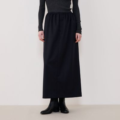 ウォッシャブルギャバジン イージーロングスカート | GALERIE