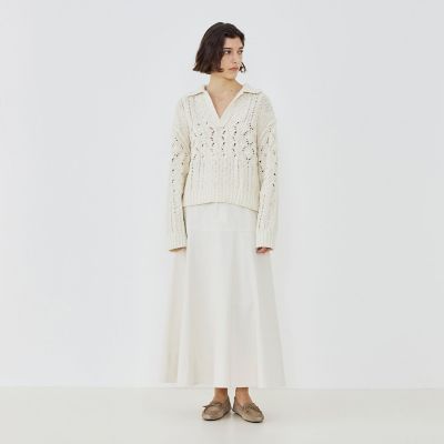 ノンマーセライズドコットン フレアスカート | GALERIE VIE (Women