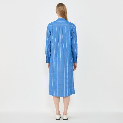 ワッシャーブロード　シャツワンピース