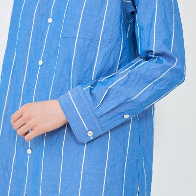ワッシャーブロード　シャツワンピース