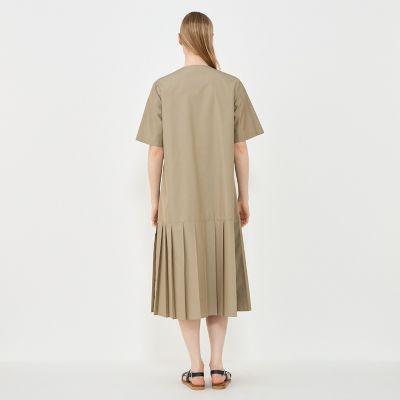 コットンポリエステルウェザー　ワンピース