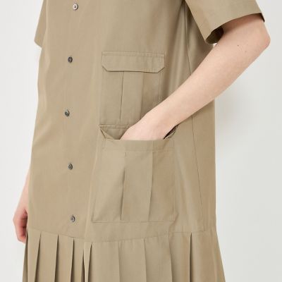 コットンポリエステルウェザー　ワンピース