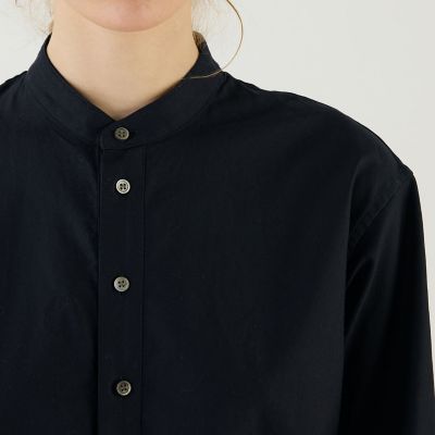 プレミアムオックス バンドカラーシャツワンピース | GALERIE