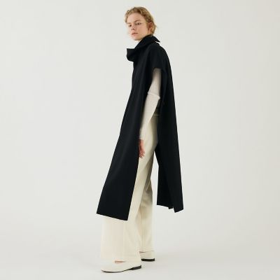 ミルドスムース　スタンドネックロングベスト