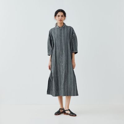 ギャルリーヴィー コットンシルクシャツワンピース （GALERIE