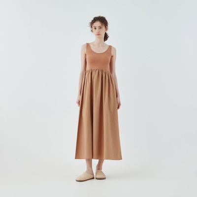 スビンコットン　タンクトップワンピース