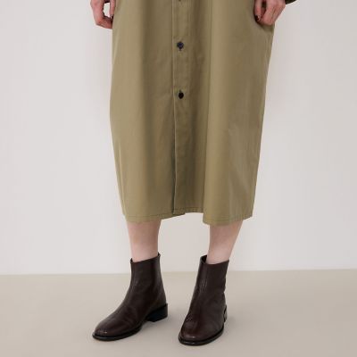 クラシカルギャバジン シャツワンピース | GALERIE VIE (Women 