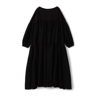 ＜GALERIE VIE (Women)＞コットンシルクパラシュート　ギャザーワイドワンピース