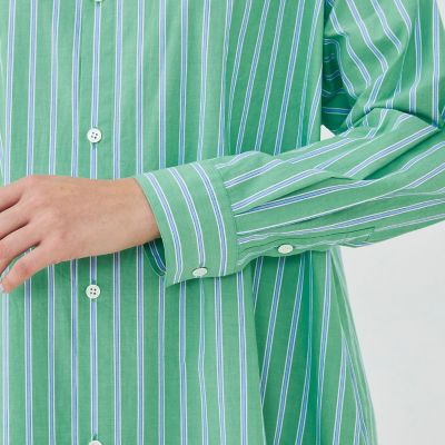 ストライプブロード ロングシャツワンピース | GALERIE VIE (Women