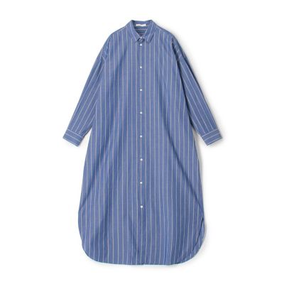 美品　ギャルリーヴィー　ロングシャツ ストライプブロード ロングシャツワンピース | GALERIE VIE (Women