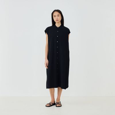 ソフトウェーブ バンドカラーシャツワンピース | GALERIE VIE (Women