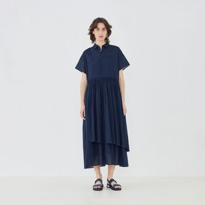 WEB先行予約】インドコットン アシンメトリーヘムワンピース