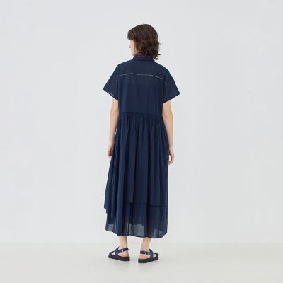インドコットン　アシンメトリーヘムワンピース