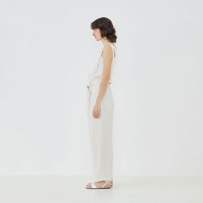リネンポプリン ショルダーストラップパンツ | GALERIE VIE (Women