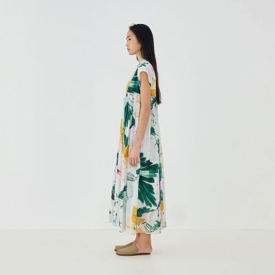 インドコットンプリント フレアマキシワンピース | GALERIE VIE (Women