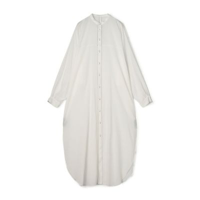 インドコットン バンドカラーシャツワンピース | GALERIE VIE (Women