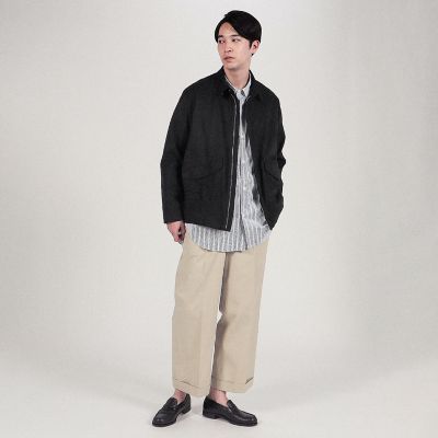 フェイクスエード ジップアップブルゾン
