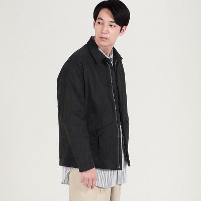 フェイクスエード ジップアップブルゾン