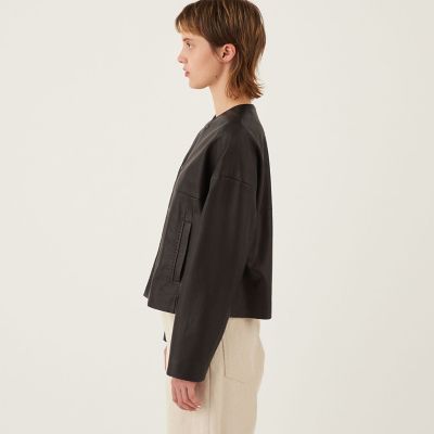 ゴートレザー　ショートジャケット
