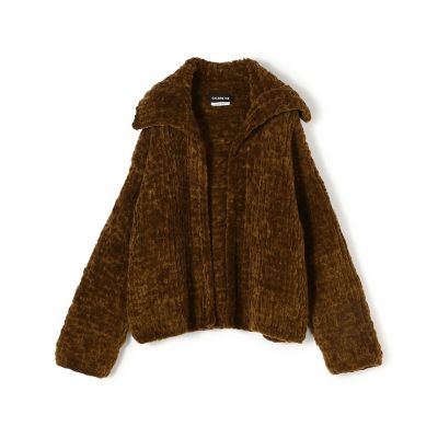＜GALERIE VIE (Women)＞ビッグシュニール　ハンドニット　フロントオープンジャケット