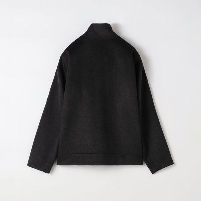 極美品 GALERIE VIE ファインウール ジップアップブルゾン S グレー 極美品 GALERIE VIE ファインウール ジップアップブルゾン S グレー