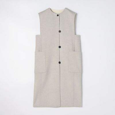 ウールダブルフェイス カラーレスジレ | GALERIE VIE (Women