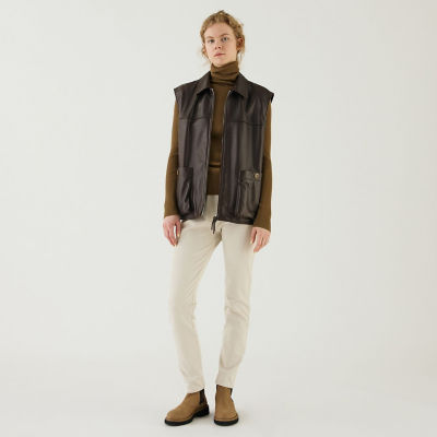 ラムレザー スリーブレスブルゾン | GALERIE VIE (Women)/ギャルリー