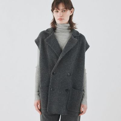 ラムズウール スリーブレスダブルジャケット | GALERIE VIE (Women